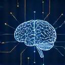 Icono de cerebro con conexiones de red que simbolizan estrategia de inteligencia artificial personalizada